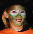 Maquillage vert de sorcière